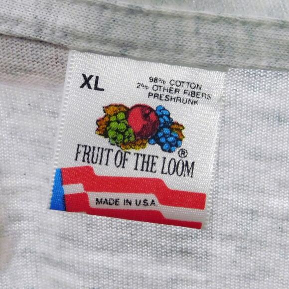 Vintage 90s Lenders Bagels Lenders Cares T Shirt Size XL Gray - Picture 2 of 4